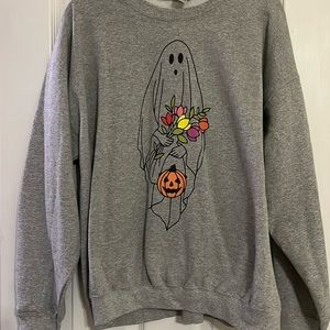 Halloween Floral Ghost Sweatshirt